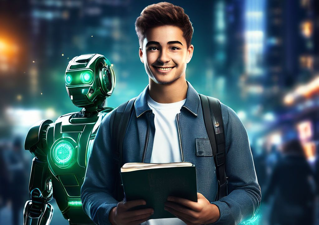 Human and robot working together