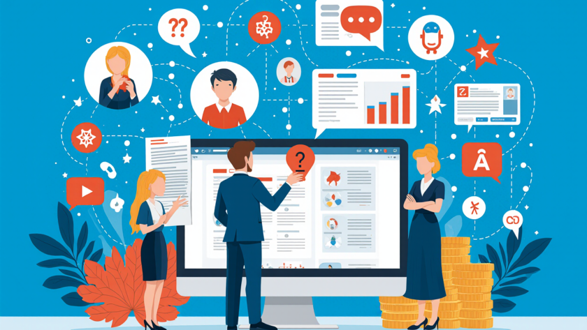 Illustration de la génération de leads IA pour les PME avec interactions clients multicanales et tableaux de performance.